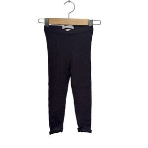 Zara Textured Bluish/Purple Knit Leggings - size 2-3